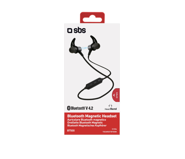 SBS SŁUCHAWKI DOUSZNE BT SBS Magnetic Earphones # - 1439246 - zdjęcie 2